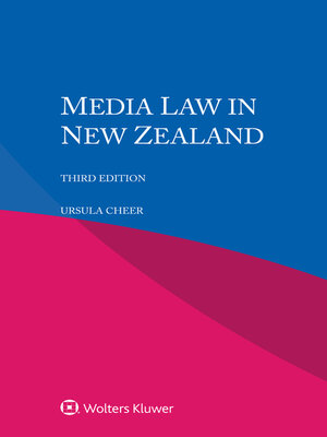 cover image of Media Law in New Zealand